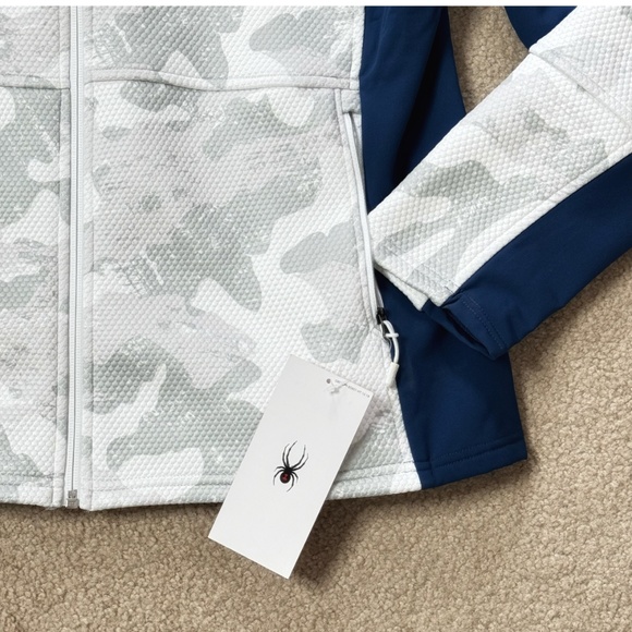 NWT Spyder USA Ski Team Jacket Fleece Encore USA Olympic Motif Red White Blue XL - Picture 9 of 16